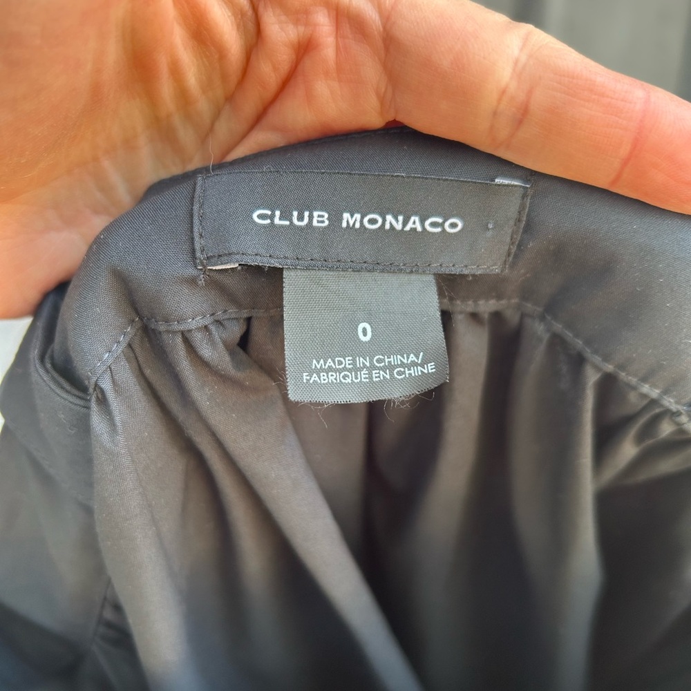 Club Monaco Black Sash Dress, size 0 - Picture 9 of 9
